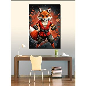 Kanvas Tablo Dövüşçü Tilki 70x100 cm