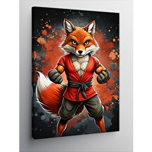 Kanvas Tablo Dövüşçü Tilki 50x70 cm