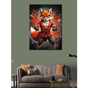 Kanvas Tablo Dövüşçü Tilki 50x70 cm