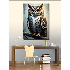 Kanvas Tablo Gözlü Baykuş 70x100 cm