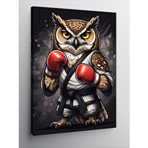 Kanvas Tablo Boksör Baykuş 100x140 cm