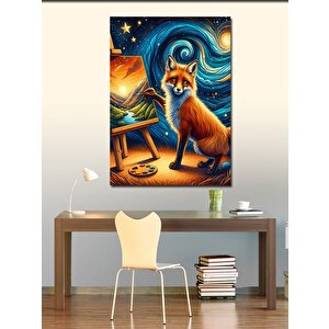 Kanvas Tablo Ressam Tilki 50x70 cm