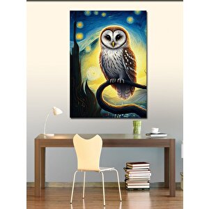 Kanvas Tablo Gece Baykuşu 50x70 cm