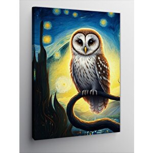 Kanvas Tablo Gece Baykuşu 70x100 cm