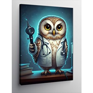 Kanvas Tablo Doktor Baykuş 50x70 cm