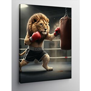 Kanvas Tablo Boksör Aslan 50x70 cm