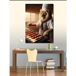 Kanvas Tablo Izgara Ustası Aslan 50x70 cm