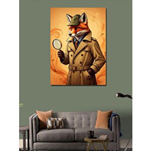 Kanvas Tablo Dedektif Tilki 70x100 cm