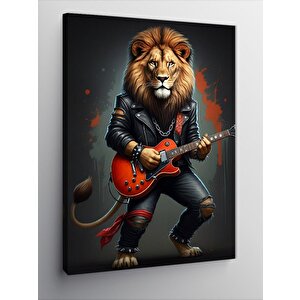 Kanvas Tablo Rockçı Aslan 100x140 cm