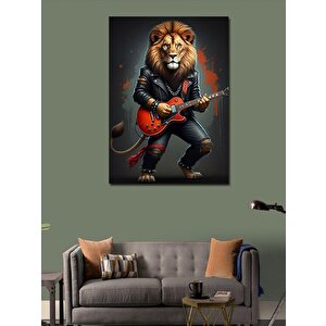 Kanvas Tablo Rockçı Aslan 100x140 cm