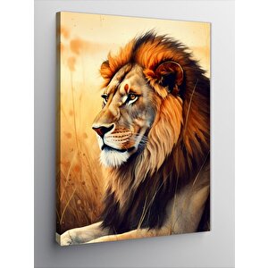 Kanvas Tablo Görkemli Aslan 50x70 cm