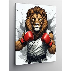Kanvas Tablo Boksör Aslan 50x70 cm