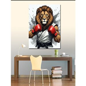 Kanvas Tablo Boksör Aslan 50x70 cm