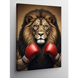 Kanvas Tablo Boksör Aslan 70x100 cm