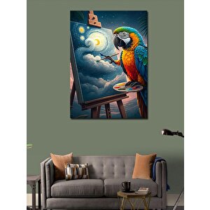 Kanvas Tablo Ressam Papağan 100x140 cm