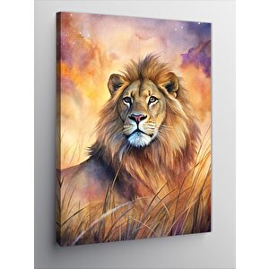 Kanvas Tablo Majestik Aslan 50x70 cm