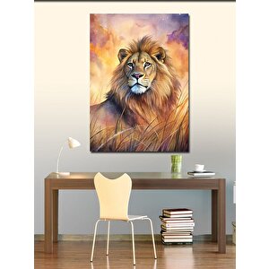 Kanvas Tablo Majestik Aslan 50x70 cm