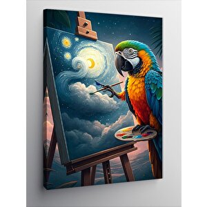 Kanvas Tablo Ressam Papağan 70x100 cm