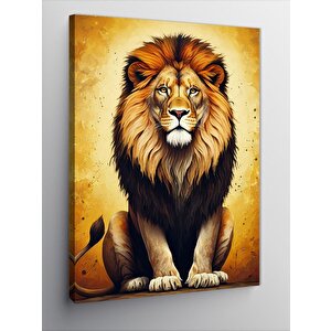 Kanvas Tablo Majestik Aslan 70x100 cm