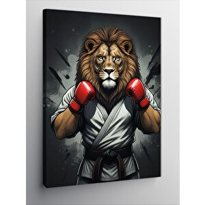 Kanvas Tablo Boksör Aslan 50x70 cm