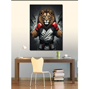 Kanvas Tablo Boksör Aslan 50x70 cm
