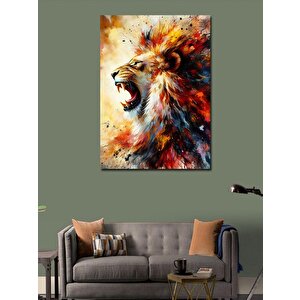 Kanvas Tablo Alevli Aslan 70x100 cm