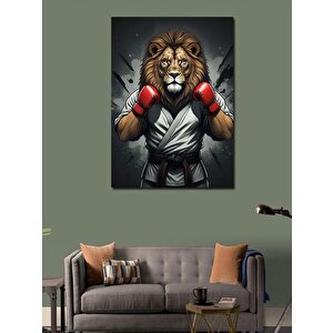 Kanvas Tablo Boksör Aslan 70x100 cm