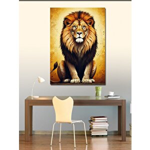 Kanvas Tablo Majestik Aslan 50x70 cm