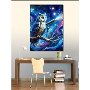 Kanvas Tablo Teleskoplu Baykuş 100x140 cm