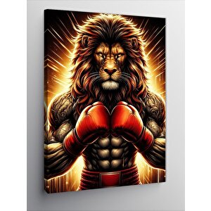 Kanvas Tablo Boksör Aslan 70x100 cm