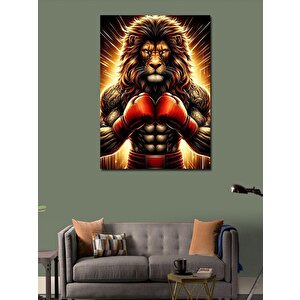 Kanvas Tablo Boksör Aslan 70x100 cm