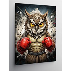 Kanvas Tablo Boksör Baykuş 70x100 cm