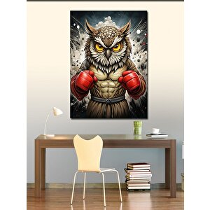 Kanvas Tablo Boksör Baykuş 70x100 cm