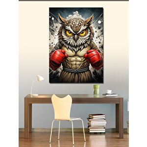 Kanvas Tablo Boksör Baykuş 70x100 cm