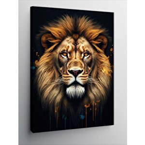 Kanvas Tablo Aslan Portresi 50x70 cm