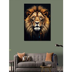 Kanvas Tablo Aslan Portresi 50x70 cm