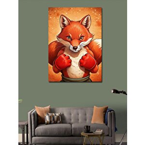 Kanvas Tablo Boksör Tilki 50x70 cm