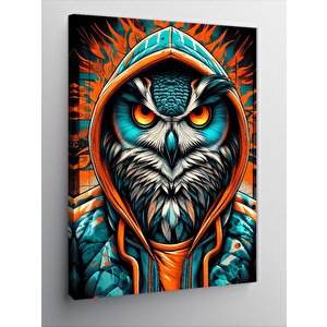 Kanvas Tablo Kapüşonlu Baykuş 50x70 cm