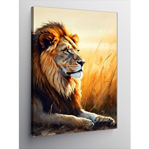 Kanvas Tablo Aslan Kral 70x100 cm