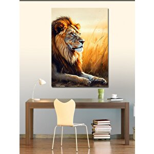 Kanvas Tablo Aslan Kral 70x100 cm