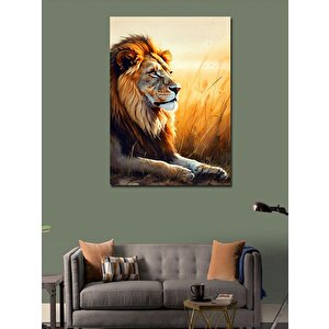 Kanvas Tablo Aslan Kral 70x100 cm