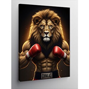 Kanvas Tablo Boksör Aslan 50x70 cm