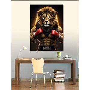 Kanvas Tablo Boksör Aslan 50x70 cm