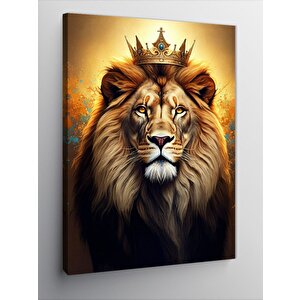 Kanvas Tablo Aslan Kral 50x70 cm