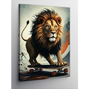 Kanvas Tablo Kaykaycı Aslan 70x100 cm