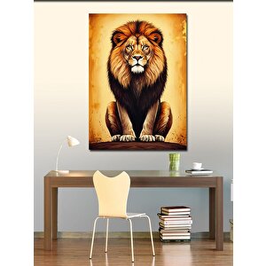 Kanvas Tablo Aslan Kral 50x70 cm