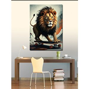 Kanvas Tablo Kaykaycı Aslan 50x70 cm