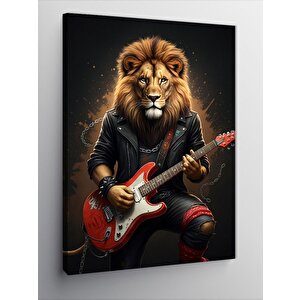 Kanvas Tablo Rockçı Aslan 50x70 cm