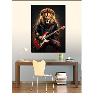 Kanvas Tablo Rockçı Aslan 50x70 cm