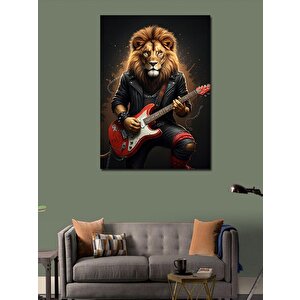 Kanvas Tablo Rockçı Aslan 50x70 cm